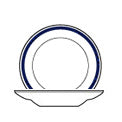 Royale Piatto Fondo Cm 22,5 Blue Park