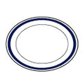 Royale Piatto Ovale Cm 32 Blue Park