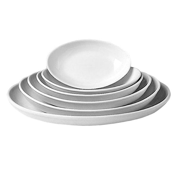 Royale Piatto Ovale Fondo Barchetta Cm 26 Bianco