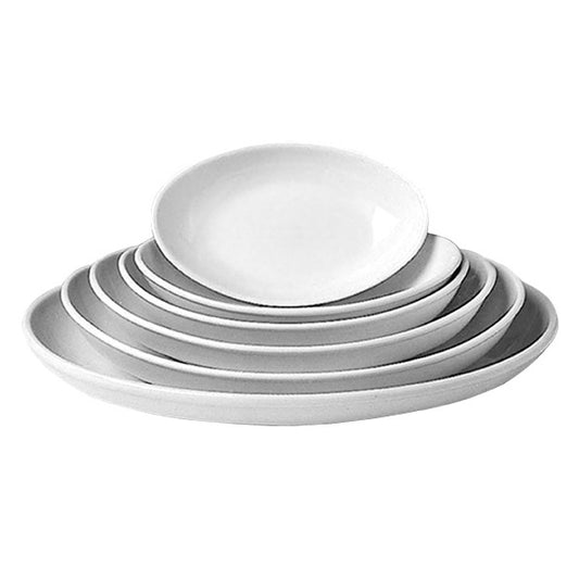 Royale Piatto Ovale Fondo Barchetta Cm 30 Bianco