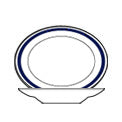 Royale Piatto Ovale Fondo Cm 28 Blue Park