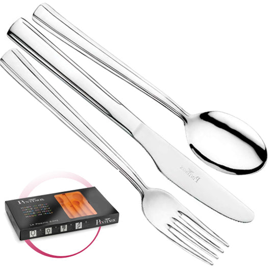 Pintinox Pinti Servizio Posate 126 Pz Aida In Bauletto Legno