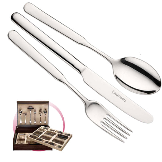 Pintinox Pinti Servizio Posate 126 Pz Casali In Bauletto Legno