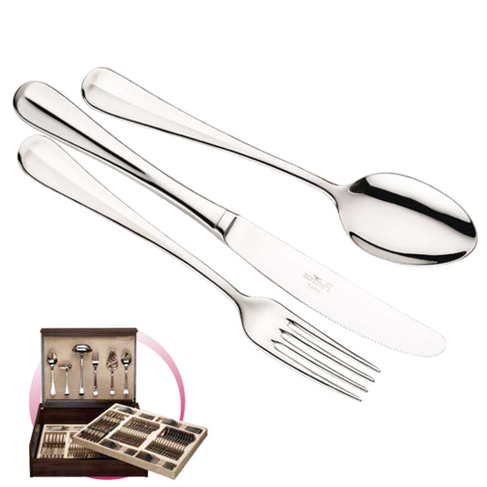 Pintinox Pinti Servizio Posate 126 Pz Roma In Bauletto Legno