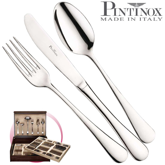 Pintinox Pinti Servizio Posate 126 Pz Stresa In Bauletto Legno