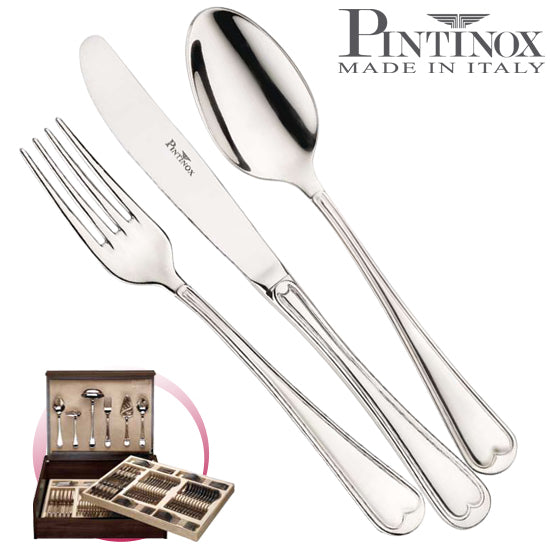 Pintinox Pinti Servizio Posate 126 Pz Superga In Bauletto Legno