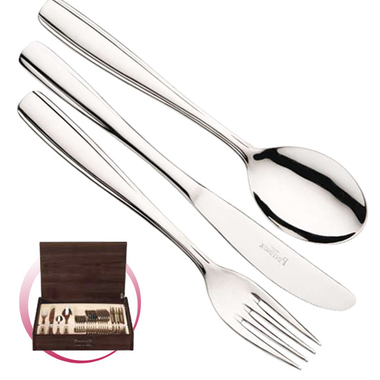 Pintinox Pinti Servizio Posate 24 Pz Australia In Bauletto Legno