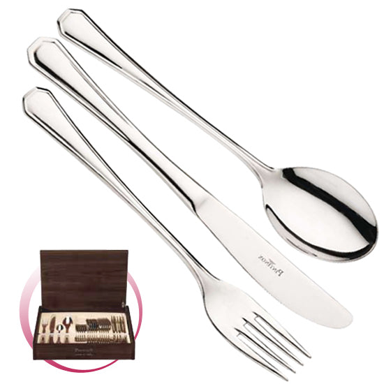 Pintinox Pinti Servizio Posate 24 Pz Brasilia In Bauletto Legno