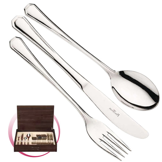 Pintinox Pinti Servizio Posate 24 Pz Brasilia In Bauletto Legno