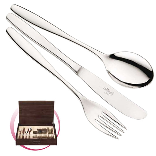 Pintinox Pinti Servizio Posate 24 Pz Ischia In Bauletto Legno