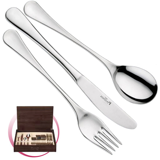 Pintinox Pinti Servizio Posate 24 Pz Solaris In Bauletto Legno