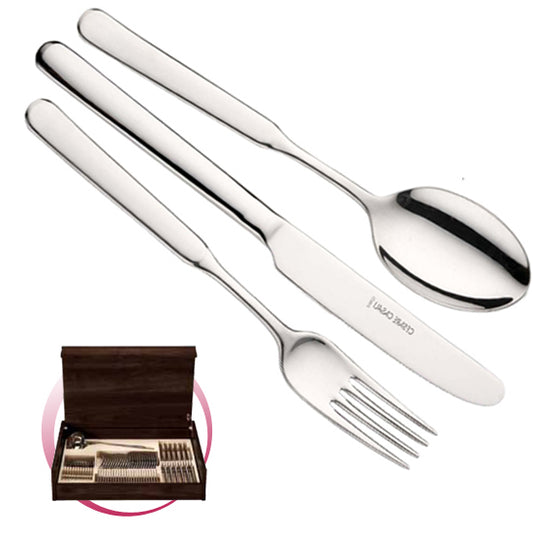 Pintinox Pinti Servizio Posate 49 Pz Casali In Bauletto Legno