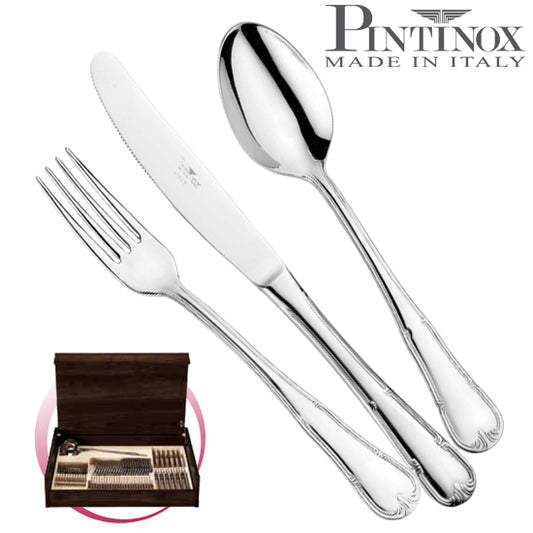 Pintinox Pinti Servizio Posate 49 Pz Expo In Bauletto Legno
