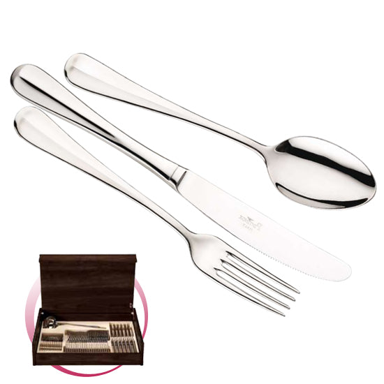 Pintinox Pinti Servizio Posate 49 Pz Roma In Bauletto Legno