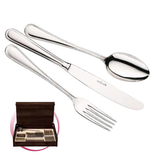 Pintinox Pinti Servizio Posate 49 Pz Sirio In Bauletto Legno