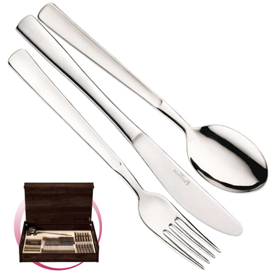 Pintinox Pinti Servizio Posate 49 Pz Tema In Bauletto Legno