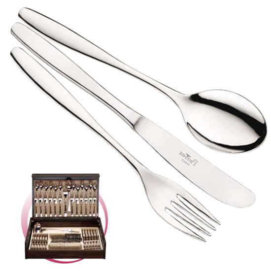 Pintinox Pinti Servizio Posate 75 Pz Ischia In Bauletto Legno