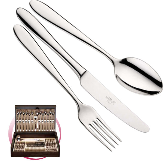 Pintinox Pinti Servizio Posate 75 Pz Ritz In Bauletto Legno