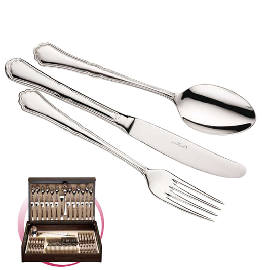 Pintinox Pinti Servizio Posate 75 Pz Settecento In Bauletto Legno