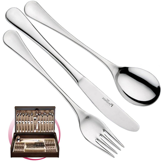 Pintinox Pinti Servizio Posate 75 Pz Solaris In Bauletto Legno