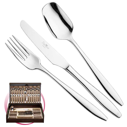 Pintinox Pinti Servizio Posate 75 Pz Trend In Bauletto Legno