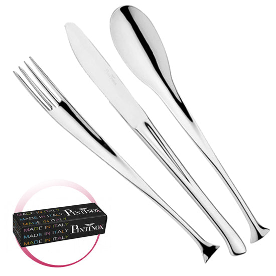 Pintinox Pinti Set Posate 24 Pz Dolphin In Scatola Compact