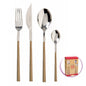 Pinti Inox Pinti Set Posate 24 Pz Sushi King Teak In Scatola Regalo