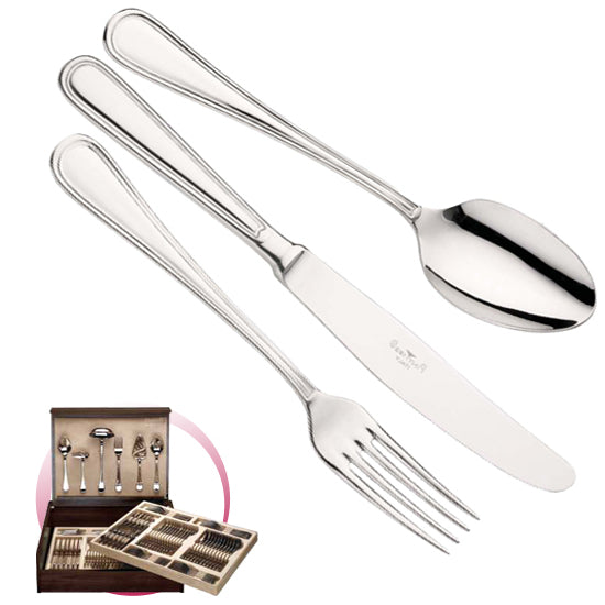 Pinti 1929 Pinti Set Posate Byron 126 Pz In Bauletto Di Legno