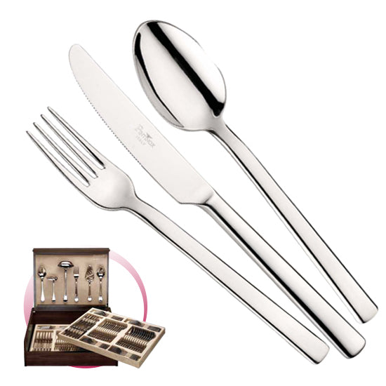 Pinti 1929 Pinti Set Posate Millenium 126 Pz In Bauletto Di Legno