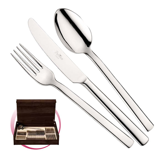 Pinti 1929 Pinti Set Posate Millenium 49 Pz In Bauletto Di Legno