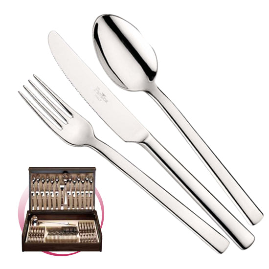 Pinti 1929 Pinti Set Posate Millenium 75 Pz In Bauletto Di Legno