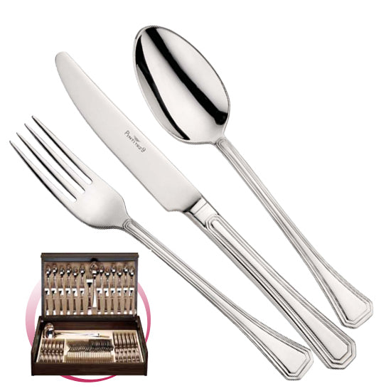 Pinti 1929 Pinti Set Posate Octavia 75 Pz In Bauletto Di Legno