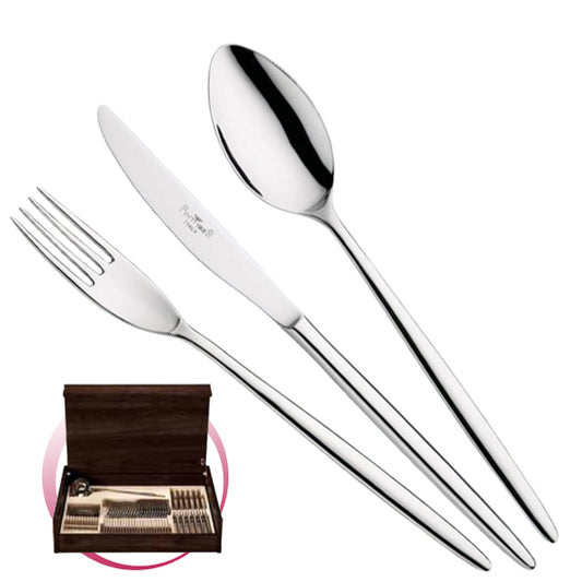 Pinti 1929 Pinti Set Posate Olivia 49 Pz In Bauletto Di Legno
