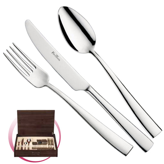 Pintinox Pinti Set Posate Palace 24 Pz In Bauletto Di Legno