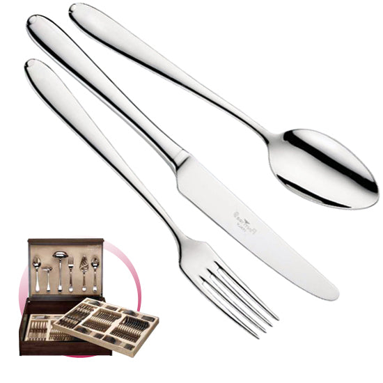 Pinti 1929 Pinti Set Posate Palladium 126 Pz In Bauletto Di Legno