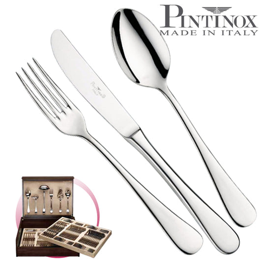Pinti 1929 Pinti Set Posate Pitagora 126 Pz In Bauletto Di Legno