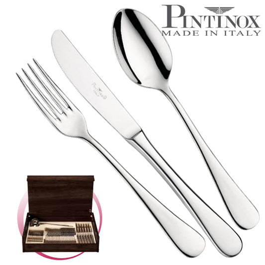 Pinti 1929 Pinti Set Posate Pitagora 49 Pz In Bauletto Di Legno