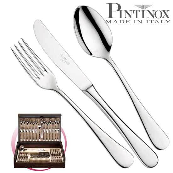 Pinti 1929 Pinti Set Posate Pitagora 75 Pz In Bauletto Di Legno