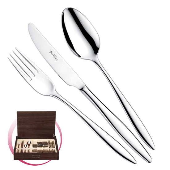 Pintinox Pinti Set Posate Romanino 24 Pz In Bauletto Di Legno