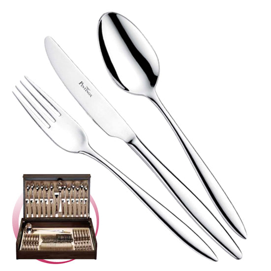 Pintinox Pinti Set Posate Romanino 75 Pz In Bauletto Di Legno
