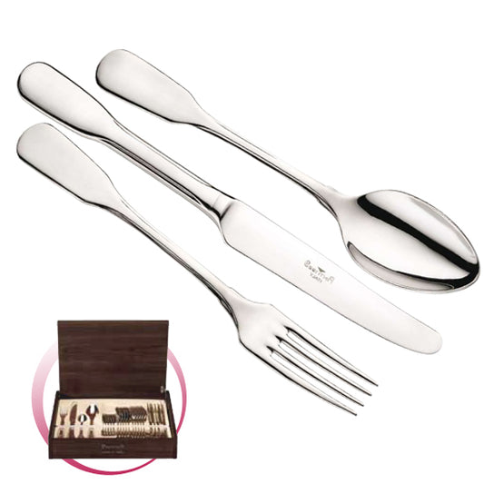 Pinti 1929 Pinti Set Posate Spaten 24 Pz In Bauletto Di Legno