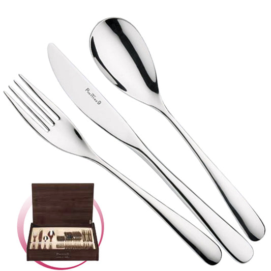 Pinti 1929 Pinti Set Posate Swing 24 Pz In Bauletto Di Legno