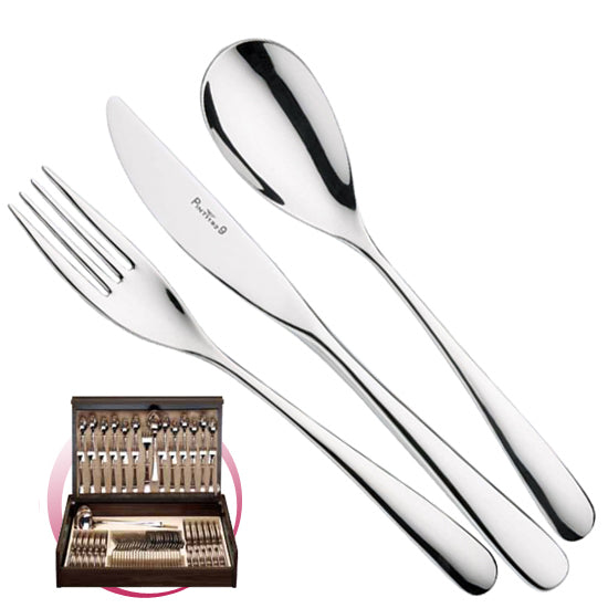 Pinti 1929 Pinti Set Posate Swing 75 Pz In Bauletto Di Legno