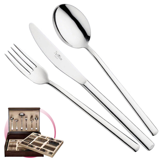 Pintinox Pinti Set Posate Synthesis 126 Pz In Bauletto Di Legno