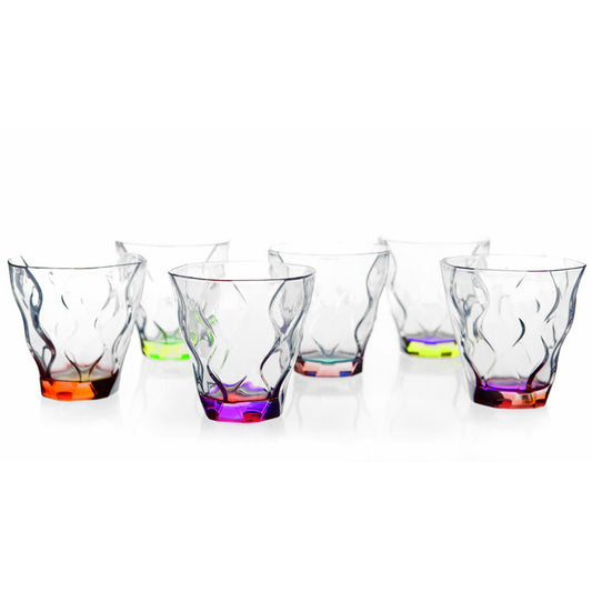 Rcr Cristalleria Italiana Riflessi Set 6 Bicchieri Dof Acqua 30 Cl Crystal Glass