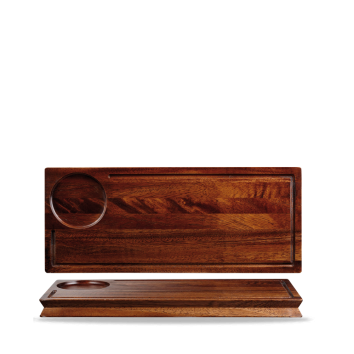 Churchill Rustics Vassoio In Legno Con Invito Cm 40X16,5