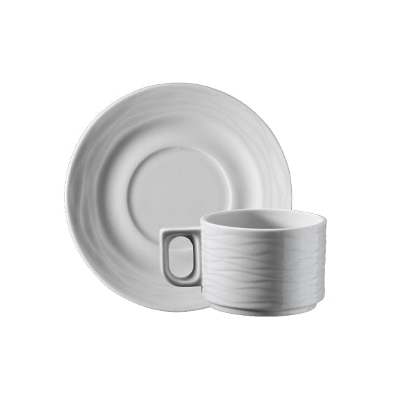 Kutahya Porselen Sea Wave Piattino Per Tazza Caffè