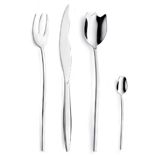 Pintinox 1929 Servizio Posate 24 Pz Tulipani Estra