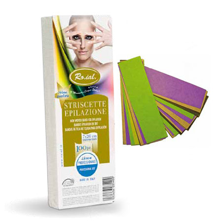 Roial Striscie Epilazione Cm 7X20 Multicolor Conf 100 Pz