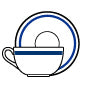 Royale Tazza Thè Cl 19 Blue Park